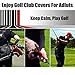 Aree Golf Club Covers,Neoprene Zippered Headcover for Golf Club Iron Head Covers Set Fit All Standard Clubs 10 PCS