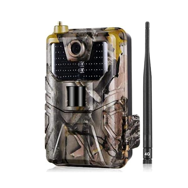HUJUNG 4G Wildkamera Fotofalle 16MP 1080P mit Handy übertragung, Jagdkamera 4G GSM GPRS Low-Glow 940nm IR-LEDs, Infrarot…