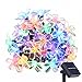 Solar String Lights Outdoor, Oak Leaf 20 feet 30 LEDs IP44 Waterproof Crystal Flower LED String Lights for Patio,Garden,Tree Decor