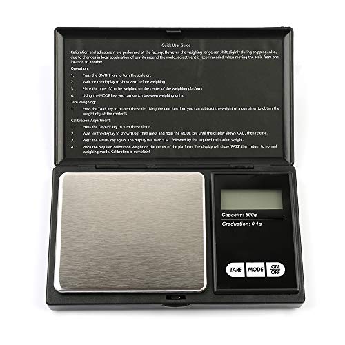 Gram Scale Electronic Digital Pocket Scale,500g by 0.1g,Digital Grams