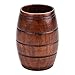 Natural Solid Wooden Cup,handmade Nordic Style Wood Cup,Wooden Portable Cup Outdoor Cup Coffee Mug Drinking Cup Camping Mug Tea Cup, Creative wine barrel shape Wooden cup 210ml
