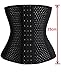 Waist Trainer Corset for Weight Loss Sport Workout Body Shaper Tummy Fat Burner, Black, XXXXX-Large (Waist 40.9-43.3inch)