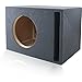 MDF Sub Woofer Enclosure Box [Black] for Single JL Audio W7 Car Subwoofer | ¾ Premium MDF Construction | Made in U.S.A. (12
