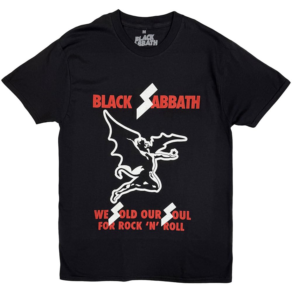 Black Sabbath Men's Sold Our Soul T - Shirts, Black, XX-Large