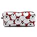 LParkin Sheep Canvas Pencil Case Kawaii Pen Bag Pouch Stationary Case Makeup Cosmetic Bag Gadget Box