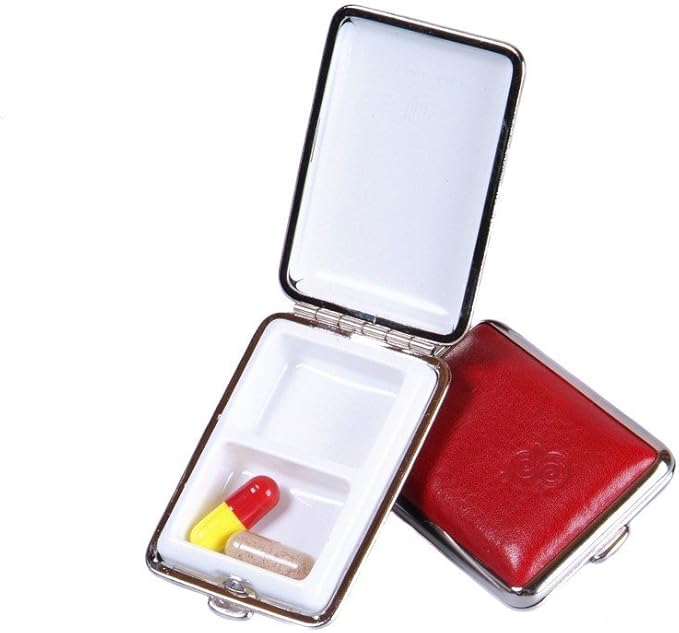 SAGEBROWN Leather Pill Box Amazon.co.uk Clothing