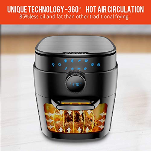 MOOSOO 12.7 Quart Air Fryer, 1800W Air Fryer Oven 8in1, Oilless