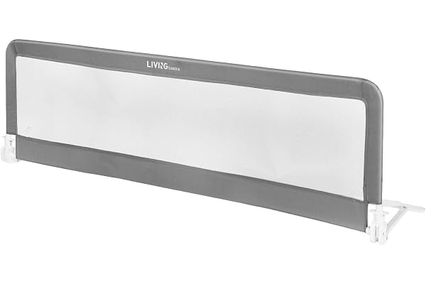 LIVINGbasics 71'' Extra Long Bed Rail for Baby and Toddler | 180cm - Covers Full Twin Bed Side, Fits 4.7"-12" Mattresses, Swi