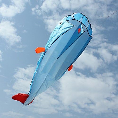 Somkitfahbangkok Outdoor Entertainment Kites 3D Huge Parafoil Giant Dolphin Blue Kites