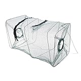 Amiley fishing floats , Folding Fish Minnow Crab Fishing Bait Shrimp Trap Cast Net Cage
