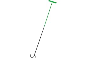 AUTOSwpozo 5th Wheel Pin Puller, 42" Solid Steel Chrome Plated 5th Wheel Puller Hook, Heavy Duty 5th Wheel Puller w/Hook, 1 Pack (Green & Black)