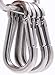 Spring Snap Carabiner Hook - 304 Stainless Steel Quick Link Keychain Clips 5 Small Loaded D-Ring Carabiners Keyring Hooks for Boat Marine, Camping, Traveling, Hiking, Fishing & Dog Leash (M5, 5PCS)
