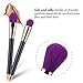 UNIMEIX 15pcs Makeup Brush Set Synthetic Kabuki Comestics Foundation Blending Blush Eyeliner Face Powder Brush Comestic Tool (Purple)