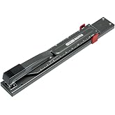 Bostitch Office Anti-Jam Long Reach Stapler, 20 Sheet Capacity, Adjustable, Durable, Black
