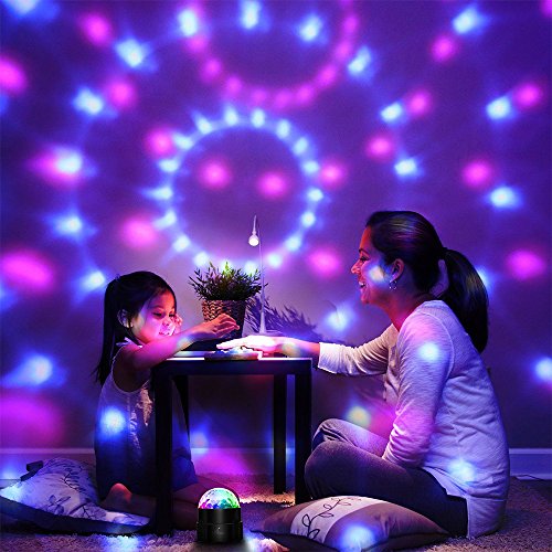 Party Lights Disco Ball Disco Lights, TONGK 7 Colors Dj LightingÂ Led Strobe Light Sound Activated StageÂ LightsÂ Effect Dj Equipment With Remote Control with Kids Festival Birthday Xmas Wedding Bar Club