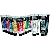 Liquitex Basics Non-Toxic Acrylic Paint Set - Assorted Color, Set - 12