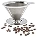 Pour Over Coffee Filter - Stainless Steel Reusable Coffee Maker and Paperless Coffee Dripper