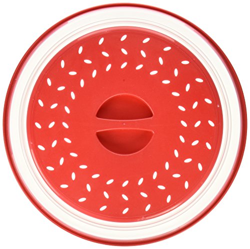Norpro Knockdown Microwave Food Cover, Red