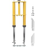 SUNQIAO CRF50 Forks, 510mm Front Fork Suspension Dirt Pit Bike Assembly Replacement for Honda CRF50 (Gold)