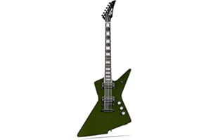 WESTCREEK GUITARS WestCreek Revenge Solid Body Electric Guitar, Heavy Metal Guitar, Right Handed, Heavy Metal Pickups, Rounded End Jumbo Frets, Bone nut, Rosewood Fretboard, Mahogany Body (Green)