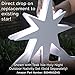 Teak Isle Lit Star for Holy Night Outdoor and Joy Nativity Set
