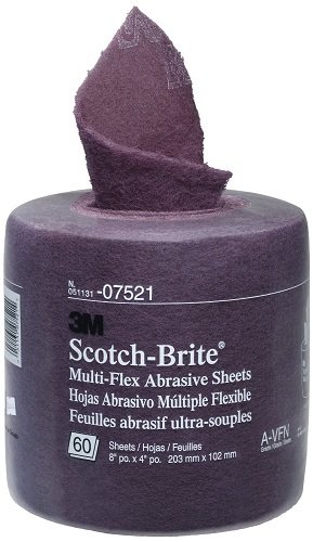 Click Here to See More Images 3M 7521 Abra. Roll Scotchbrite Maroon