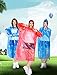 Samhe Rain Poncho, Disposable Adult Raincoat with Hood, Clear Emergency Waterproof Plastic Rain Gear Family Pack for Travel, Hiking, Camping, Concerts 10 Pack