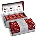 Tea Forte Presentation Box Presentation Box Tea Sampler Gift Set, 20 Assorted Variety Handcrafted Pyramid Tea Infuser Bags (Warming Joy - Red/Gold)