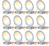 hykolity 12 Pack 6 Inch 5CCT LED Recessed Ceiling