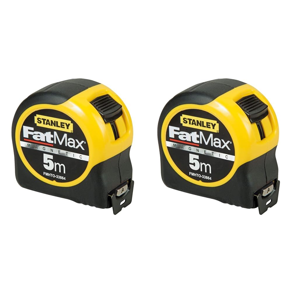 STANLEY FATMAX Tape Measure Blade Armor 5 M Metric Shock Resistant FMHT0-33864 (Pack of 2)