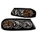 DNA MOTORING HL-OH-CI00-SM-AM Smoke Lens Amber Headlights Replacement For 00-05 Impala