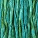 Wool Roving Hand Dyed. Super Soft BFL Combed Top Pre-Drafted for Easy Hand Spinning. Artisanal Craft Fiber ideal for Felting, Weaving, Wall Hangings and Embellishments. 1 Ounce. Myrtle Green