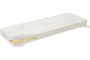 ROFIELTY Bench Cushion Double Piping Bench Cushions for Indoor Furniture,Reversible Window Seat Cushions Indoor for Piano/Indoor Bench Cushions (30x14x3, Cream Color)