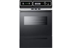 SUMMIT APPLIANCE Summit 24" Gas Wall Oven, 2.92 cu.ft. Capacity Gas Oven, Glowbar Igniter, Black - TTM7212KW