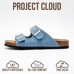 Project Cloud Genuine Leather Flat Sandals Women
