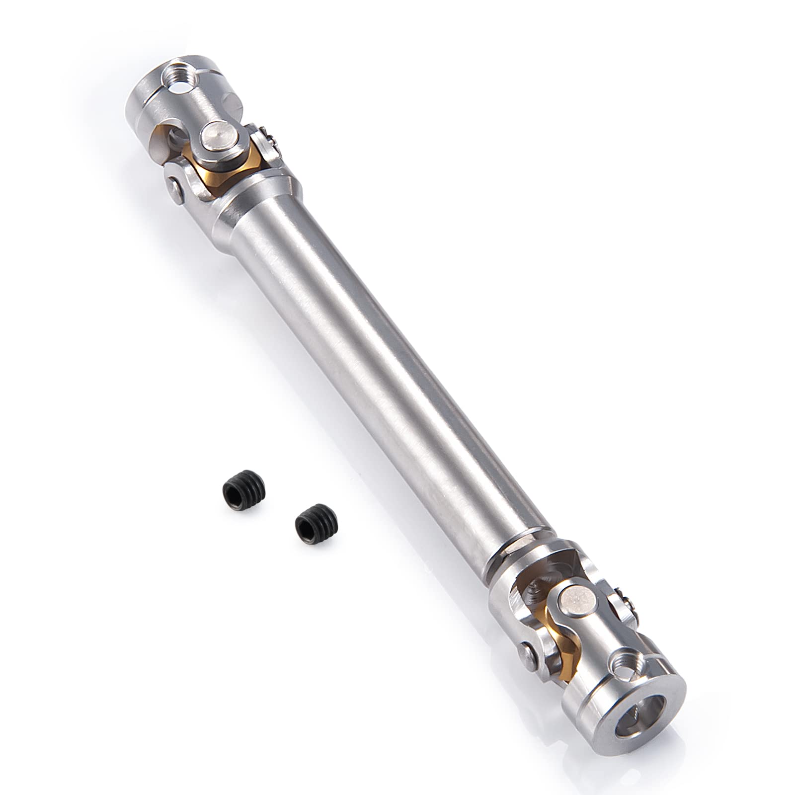 AXspeed 1Pcs Metal Drive Shaft for 1/14 RC Tamiya Tractor Climbing Trailer Upgrade Accessories (75mm-100mm)