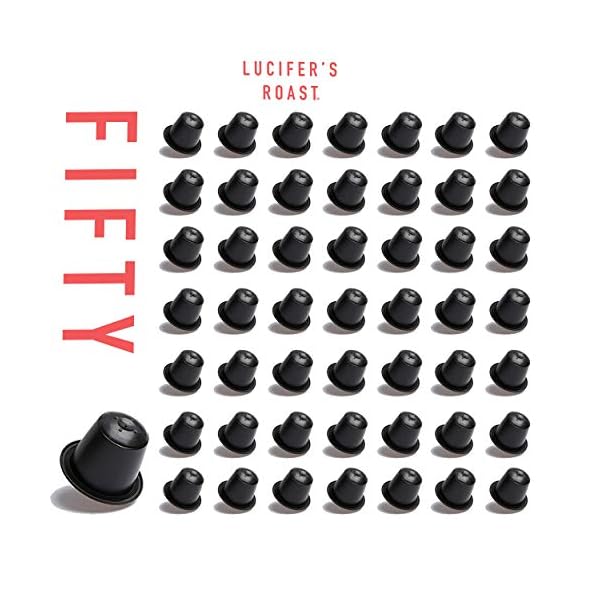 LUCIFERS ROAST 100x Kaffeekapseln f. Nespresso by KIQO aus Italien - sehr starker Espresso - säurearm - für kompatible… – Bild 5