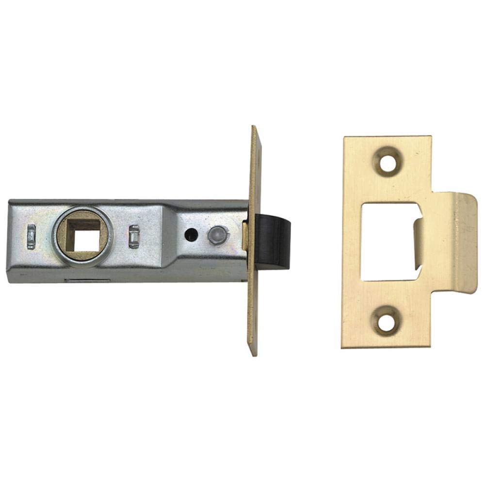 Union Locks 76mm Tubular Mortice Latch 2648 - Polished Brass