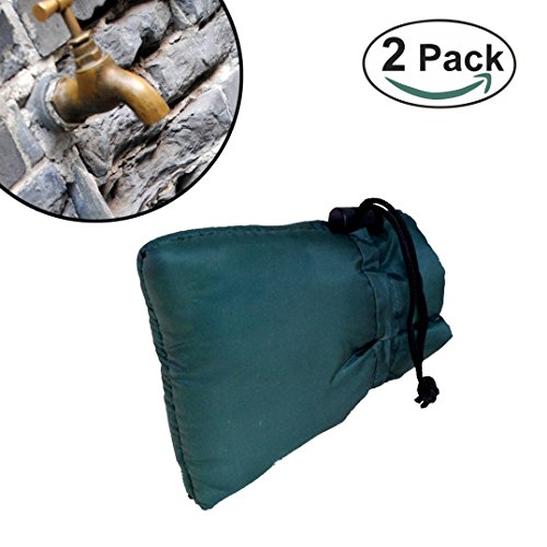 Warmoor Faucet Sock, 2 Pack Outdoor Faucet PipeCover Glove for Winter, Soft and Flexible