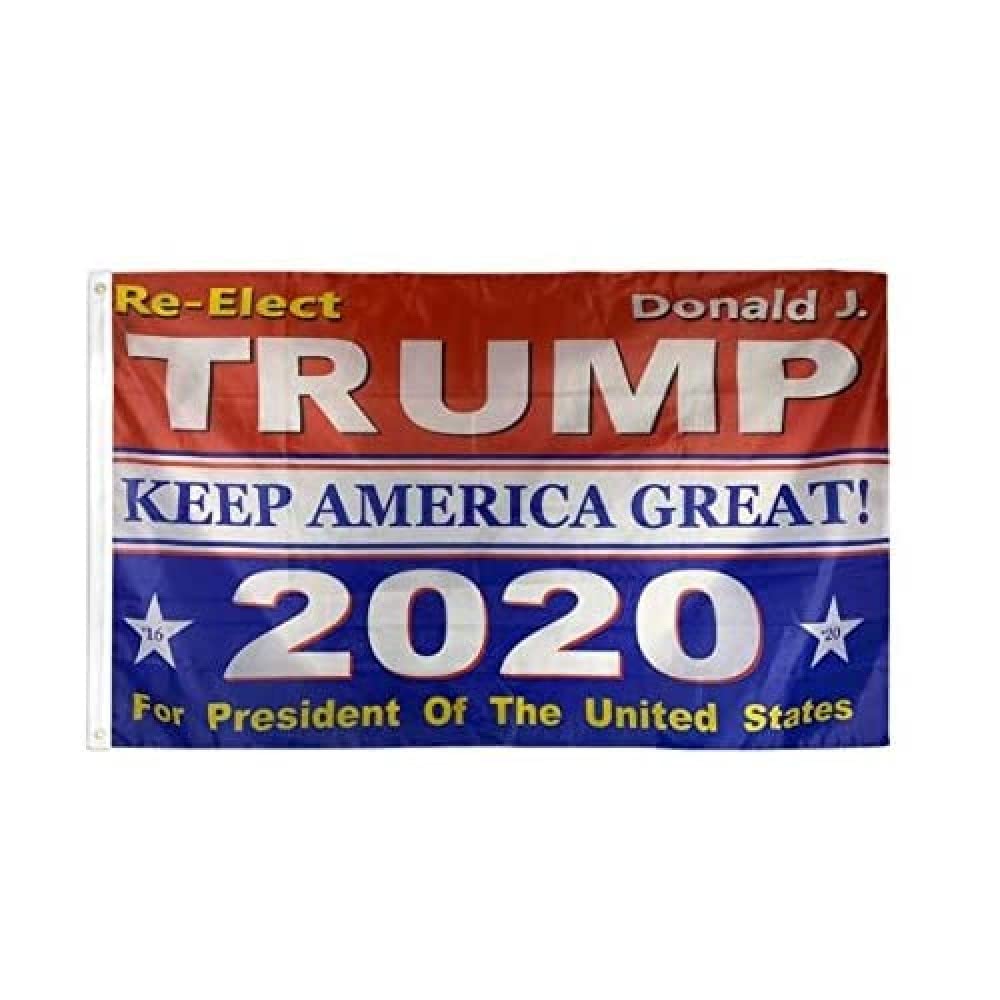 AZ FLAG - Donald Trump Keep America Great 2020 Flag - 3x5 Ft - 100D Polyester Us President Trump Banner with Two Metal Grommets - Fade Resistant - Vivid Colors - 3' x 5' Feet - 150x90 Cm