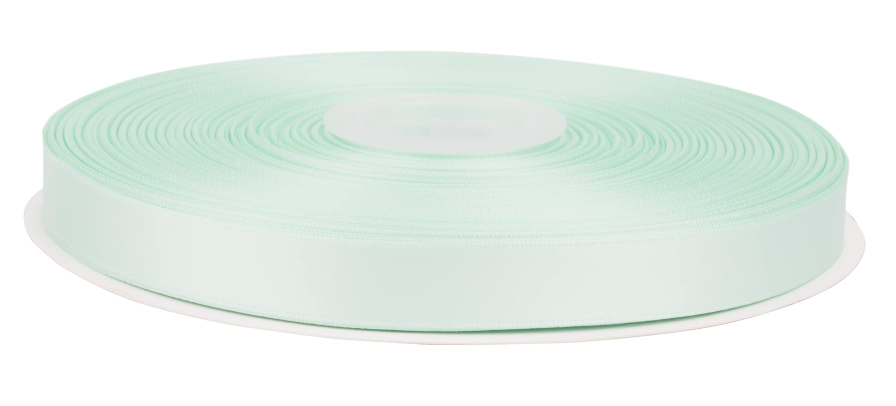 Fondersy 91 Meters Pastel Green Double Faced Satin Ribbon - 16mm Width for Wedding, Gift Wrapping, Floral Arrangement and Crafts