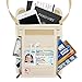 AIKELIDA RFID Blocking Passport Holder Neck Stash Pouch Security Travel Wallet - Taupe