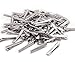 BronaGrand 100 Pieces Alligator Hair Clip Flat Top with Teeth Silver (1.77 Inch)