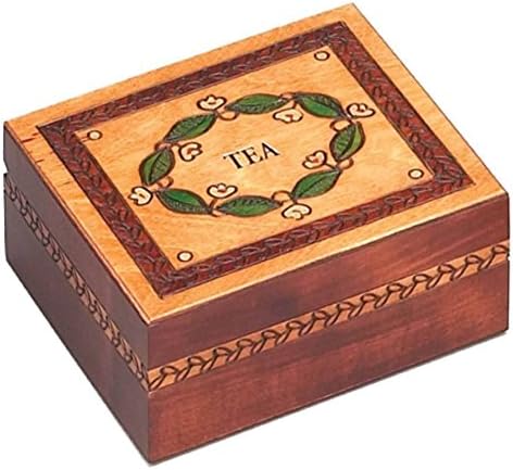 Beautiful Hand Carved Wooden Tea Box
