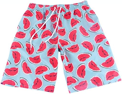 Vska Couples Matching Watermelon Print Soft Swim Trunk Swimwear Men L