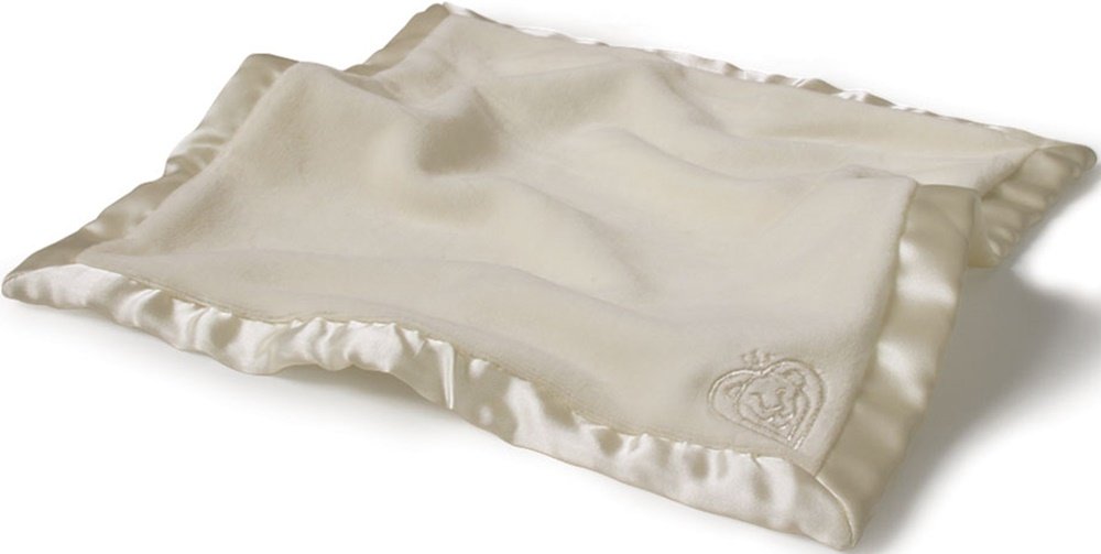 Prince Lionheart Silkies | Two-Pack | Comforter |Soft Plush & Satin Trim | Two-Pack | Tactile Stimulation | Newborn, Baby & Toddler | Washable – Cream,12.9X25.3X3.4