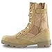 Men’s 9 Inch Desert Tan Boots with Side Zipper for Work, Construction, Hiking, Hunting, Outdoors. Durable, Comfortable,True to Size. 6 Month Warranty