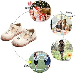 Toddler Little Girl Beige Mary Jane Dress Shoes