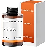 White Tea Diffuser Oil - Luxury Essential Oils for Diffuser Refill, Long-Lasting, Natural Home Fragrance and Hotel Scent for Diffusers & Machines (3.38 Fl Oz)