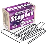 The 5 Star Collection 150 Landscape Staples Anchoring Pins USA Pro Quality Garden Stakes Erosion Control Weed Barrier Fabric Soaker Hose Lawn Drippers Irrigation Tubing Wireless Invisible Dog Fence